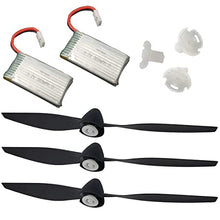 Load image into Gallery viewer, Top Race Spare Replacement Batteries 3.7v 360mAh and Top Race Drone Clip Remote Control Object Launcher, Release and Drop Drone Delivery (180 Feet)
