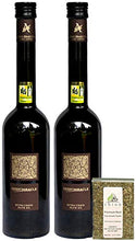 Load image into Gallery viewer, Atlas Olive Oils SARL, Desert Miracle Extra Virgin Olive Oil (Organic), Ultra-Premium (Pack of 2), Imported from Morocco, (500 ml) 17 fl oz (each) + Includes-Free Basil from Rhino Fine Foods .071 oz
