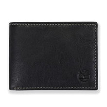 Load image into Gallery viewer, Timberland Men's Genuine Leather RFID Blocking Passcase Security Wallet, black, One Size
