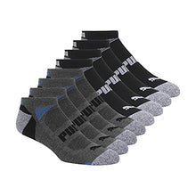 Load image into Gallery viewer, PUMA Men's 8 Pack Cool Cell No Show Socks, Grey/Blue, 10-13
