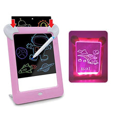 Load image into Gallery viewer, Wang5995 LED Luminous Drawing Board Child Electronic Fluorescent Writing Painting Pads,Fluorescent Writing Pad Plue Kid Toys (Color : Blue)
