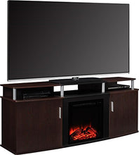 Load image into Gallery viewer, Ameriwood Home Carson Electric Fireplace TV Console for TVs up to 70",  Cherry
