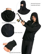 Load image into Gallery viewer, TRAILSIDE SUPPLY CO. Men's Zip Up Hoodie Stretch Sweatshirts,Lightweight Black Large
