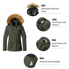 Load image into Gallery viewer, Wantdo Women's Skiing Jacket Water Resistant Winter Coats Windproof Parka Outwear Dark Purple L
