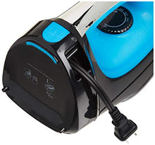 Load image into Gallery viewer, Sunbeam Steam Master 1400 Watt Mid-size Anti-Drip Non-Stick Soleplate Iron with Variable Steam control and 8' Retractable Cord, Black/Blue, GCSBCL-202-000
