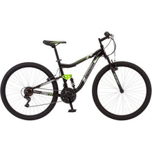 Load image into Gallery viewer, Mongoose 27.5" R4054WMC Ledge 2.1 Men's Bike for a Path, Trail &amp; Mountains,Black, Aluminum Full Suspension Frame, Twist Shifters Through 21 Speeds
