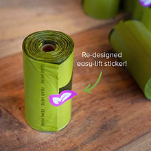 Load image into Gallery viewer, Earth Rated Dog Poop Bags, 120 Extra Thick and Strong Poop Bags for Dogs, Guaranteed Leak-proof, Lavender-scented, 8 Rolls, 15 Doggy Bags Per Roll, Each Dog Poop Bag Measures 9 x 13 Inches
