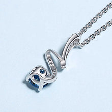 Load image into Gallery viewer, Carleen Sterling Silver Twist London Blue Topaz November Birthstone Pendant Necklaces for Women Girls, Pendant for Daily Life, Gift, Wedding
