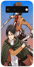 Load image into Gallery viewer, Silicone Shockproof Clear Case Levi for Ackerman Attack on for Titan 434 Compatible with Google Pixel 6 Anti-Scratch Full Body Protection
