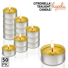 Load image into Gallery viewer, Tealight Citronella Candles - Anti Mosquito Candle - 4 Hour Burn - 50 Pack - DEET Free
