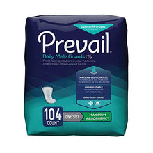 Load image into Gallery viewer, Prevail Maximum Absorbency Incontinence Male Guards, One Size, 104 Count
