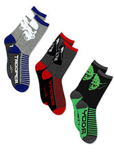 Load image into Gallery viewer, Star Wars Toddler Boys 3 pack Socks (Shoe: 7-10 (Sock: 4-6), Grey/Multi Crew)
