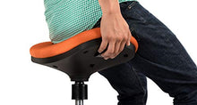 Load image into Gallery viewer, UPLIFT Desk - Crescent Saddle Stool (Orange)
