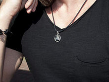 Load image into Gallery viewer, Valknut Viking Odin Knot Sterling Silver Pendant Necklace for Men Women Celtic Nordic Pagan Jewelry Norse Mythology Warrior Symbol Amulet Talisman Handmade
