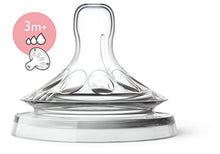 Load image into Gallery viewer, Philips Avent Natural Baby Bottle Nipple, Variflow Nipple 3M+, 4pk, SCF655/43
