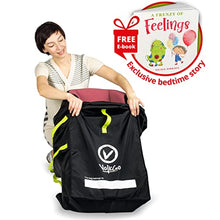 Load image into Gallery viewer, V VOLKGO Durable Car Seat Travel Bag with E-Book - Ideal Gate Check Bag for Air Travel &amp; Saving Money - for Safe &amp; Secure Car Seat - Fits Car Seats, Infant Carriers &amp; Booster
