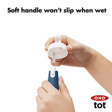Load image into Gallery viewer, OXO Tot Bottle Brush with Nipple Cleaner and Stand, Navy
