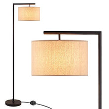 Load image into Gallery viewer, LED Modern Floor Lamp, Anbomo Standing Accent Light,Tall Pole Lamp with Hanging Drum Shade for Living Room, Bedrooms, Office
