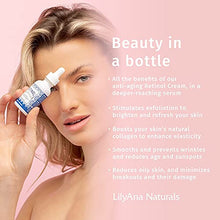 Load image into Gallery viewer, Retinol Serum by LilyAna Naturals - Retinol Serum for Face has pure retinol (2.5%) for effective treatment of dark spots and acne scars - 1oz (1-Pack)
