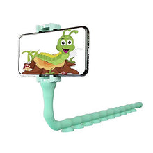 Load image into Gallery viewer, Omio Cartoon Cute Worm Lazy Cell Phone Holder Stand 360 Rotating Bendable Flexible Suction Cup Phone Mount Clamp Creative Lazy Bracket for Galaxy S10/S10+/S10E/S9/Note 9/iPhone XS Max/XR/X/11/8 &amp; More
