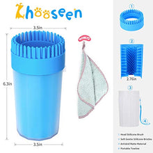 Load image into Gallery viewer, Dog Cleaner Upgrade 2 in 1 Dog Paw Cleaner Dog Brush Dog Grooming Dog Cleaning Paw Cleaner Portable Dog Foot Washer for Dog Cat
