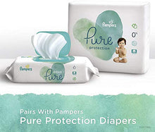 Load image into Gallery viewer, Baby Wipes, Pampers Aqua Pure Sensitive Water Baby Diaper Wipes, Hypoallergenic and Unscented, 12x Pop-Top Packs, 672 Count
