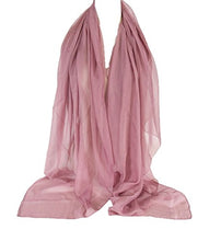 Load image into Gallery viewer, Alirina Solid Color, Plain Color, Summer Silk Feeling Like Super Large Scarf, Shawl, wrap, Poncho (Plum)
