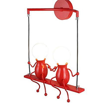 Load image into Gallery viewer, Wen long shop Creative Wall lamp Simple Modern Living Room Bedroom Bedside lamp Corridor Aisle Staircase Wrought Iron lamp E27 Base Indoor Home
