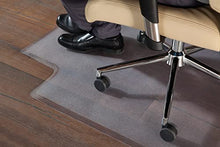 Load image into Gallery viewer, OFM Office Chair Mat for Hardwood Floor - Easy Glide Computer Desk Chair Floor Mat on Hardwood Floors - Plastic Rolling Chair Mat for Hard Floors for Work, Home, Gaming with Extended Lip (36” x 48”)

