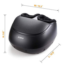 Load image into Gallery viewer, RENPHO Foot Massager Machine with Heat and Remote, Shiatsu Deep Kneading, Multi-Level Settings, Delivers Relief for Tired Muscles and Plantar Fasciitis, Fits feet up to Men Size 12
