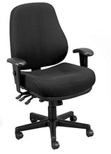 Load image into Gallery viewer, Eurotech Seating 24/7 Swivel Black Chair, Dove Black
