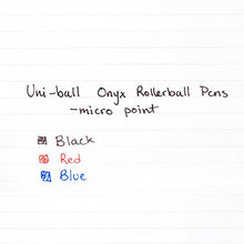 Load image into Gallery viewer, uni-ball ONYX Rollerball Pen, Micro Point (0.5mm), Red, 12 Count
