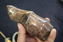 Load image into Gallery viewer, Crystal, 464G Natural Black Moonstone Crystal Healing Chakra Aura Torch Shape K12
