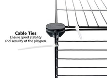 Load image into Gallery viewer, Tespo Pet Playpen, Small Animal Cage Indoor Portable Metal Wire yd Fence for Small Animals, Guinea Pigs, Rabbits Kennel Crate Fence Tent, Black 12 Panels
