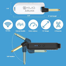 Load image into Gallery viewer, KLIQ Airlink 5.8 GHz Rechargeable Wireless Guitar System Digital Transmitter/Receiver Set AND KLIQ TinyTune Tuner Pedal Bundle
