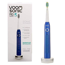 Load image into Gallery viewer, Voom Sonic Pro 5 Series Rechargeable Electronic Toothbrush | Dentist Recommended | Advanced Oral Care | 2 Minute Timer with Quadrant Pacing | 5 Adjustable Speeds | Soft Dupont Nylon Bristles
