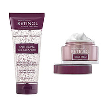 Load image into Gallery viewer, Retinol Anti-Aging Gel Cleanser -Gently Cleans Impurities From Pores &amp; Exfoliates for Soft, Smooth Skin + Retinol Night Cream The Original Anti-Aging Retinol Moisturize For Younger Looking Skin
