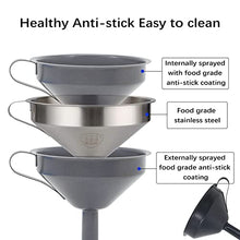 Load image into Gallery viewer, ChowThink Resin 3D Printer Nonstick Steel +Teflon Funnel, Resin Liquid Filter Cup for SLA/DLP/LCD UV Resin, Double-Strainer Filter for 3D/Industrial/Kitchen
