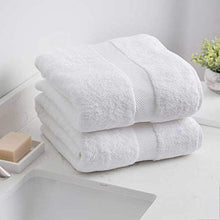 Load image into Gallery viewer, Charisma Hygro Cotton Towels Bundle | Includes: 2 Luxury Bath Sheet Towels, 2 Hand Towels &amp; 2 Washcloths | Quality, Ultra Soft Towel Set | 6 Pieces (White)
