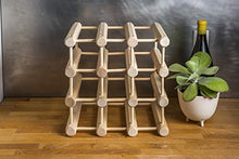 Load image into Gallery viewer, J.K. Adams JK Adams Wood Stackable Storage Holder Modular Wine Rack with Natural Pins, 40 Bottle, Maple
