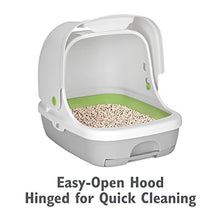 Load image into Gallery viewer, Purina Tidy Cats Hooded Litter Box System, BREEZE Hooded System Starter Kit Litter Box, Litter Pellets &amp; Pads, 10.37 lb (00070230168689)
