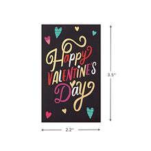 Load image into Gallery viewer, Hallmark Kids Mini Valentines Day Cards Assortment, 18 Cards with Envelopes (Gold Foil Happy Hearts) Gold Happy, 5ETV1031
