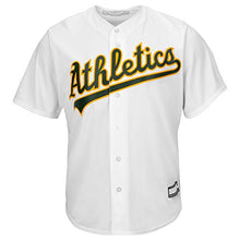 Load image into Gallery viewer, MLB X NFL Official Crossover Youth 8-20 Cool Base White Home Player Replica Jersey (Large 14/16, Antonio Brown Oakland Athletics)
