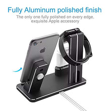 Load image into Gallery viewer, Wireless Charger iPhone 11, Airpods Charger Dock, 3 in 1 Phone Aluminum Alloy Charging Stand Compatible Apple Watch/iPhone X/8 Plus/8/7 Plus
