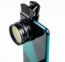 Load image into Gallery viewer, ORPHEK LENS – 2020 Kit for Smartphones – 4 Included: Macro, CPL 37mm Polarized, 15,000k Orange, 20,000k Yellow – For ALL smartphone models: iphone, samsung, huawei, google pixel, tablets and more!
