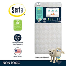 Load image into Gallery viewer, Serta Tranquility Eco Firm 2-Stage Premium Baby Crib Mattress &amp; Toddler Mattress -Waterproof - GREENGUARD Gold Certified - Hypoallergenic - 50 Year Warranty - Made in USA
