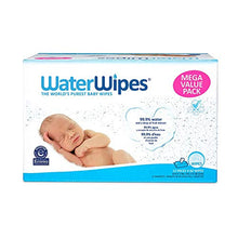 Load image into Gallery viewer, WaterWipes Unscented Baby Wipes, Sensitive and Newborn Skin, 12 Packs (720 Wipes)
