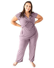 Load image into Gallery viewer, Kindred Bravely Davy Ultra Soft Maternity &amp; Nursing Pajamas Sleepwear Set (Dusty Mauve, Small)
