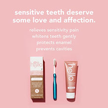 Load image into Gallery viewer, Hello Sensitivity Relief and Whitening Fluoride Toothpaste for Sensitive Teeth, Soothing Mint with Coconut Oil, Vegan, SLS Free, Gluten Free and Peroxide Free, 4.7 Ounce (Pack of 4)
