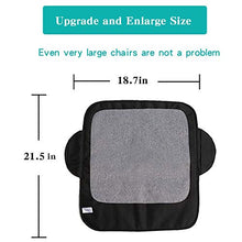 Load image into Gallery viewer, Funbliss Extra Large Booster Chair Protector Cover，Dining Chair Seat Cover for Booster Seat，Non-Slip PVC Backing， Upgrade 600D Waterproof Material ，Easy to Wipe Clean(Black+Grey）
